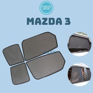 Magnetic Sun Shades for Mazda 3 2015 to 2024 Set of 4 Strong Magnetic Panels standard car form