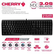 Cherry MX Mechanical Gaming Keyboard Black Full Keys - MX 3.0S NBL