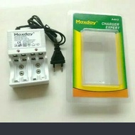 Maxday Standard Charger Rechargeable for AA /AAA /9V MD812B Battery Charger