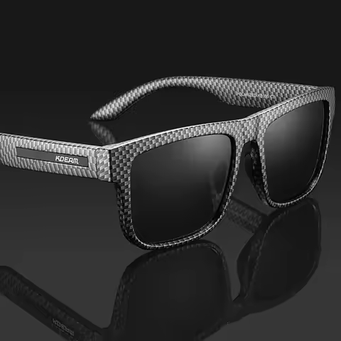 2024 KDEAM New Polarized Sunglasses For Men UV400 Protection Lens Black Grey Frame Driving Sun Glass