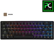 Royal Kludge RK61 61-keys Black RGB Wireless Mechanical Keyboard- Huano Brown Switch
