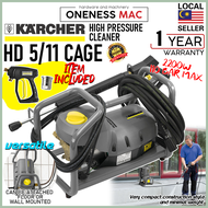 KARCHER HIGH PRESSURE CLEANER - HD 5/11 CAGE 500 L/H MAX / 110 BAR MAX / 2200W 1.520-204.0