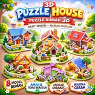 3D PUZZLE HOUSE mini Puzzle 3d foam diy assemble and disassemble