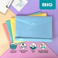 Button Folder 1 Folio F4 Pastel Plastic Document File Folder 8311 BIG