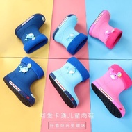 Children's Warm Fur-Lined Rain Boots - Waterproof, Anti-Slip, Cute Cartoon for Children 1–4 Years Ol