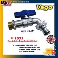 1/2'' VAGO SOLID BRASS BALL VALVE TAP FOR GARDEN TAP/WASHING MACHINE TAP/BATHROOM TAP