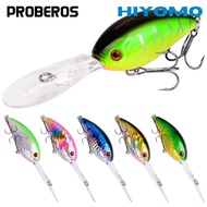 PROBEROS 1ชิ้นดำน้ำลึก Crankbait ล่อตกปลาลอย110มิลลิเมตร18.5กรัมเลเซอร์ประดิษฐ์เหยื่อปลอม Toman หล่อ