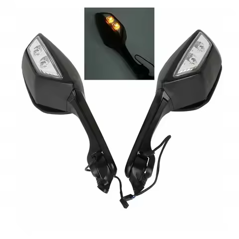 Motorcycle LED Rearview Mirrors LED Lights Side Mirror For Ninja ZX 10R ZX-10R 2011-2020 NINJA H2 20