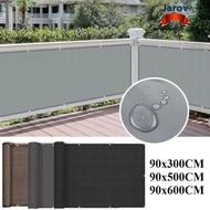 JAROV Sun Shading Sails, 3/5/6M Waterproof Balcony Shade Cloth, Multi-functional Balcony Privacy Scr