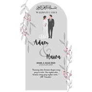 Kad Kahwin Digital / Jemputan aqiqah / Majlis Pertunangan / Kad Hari Lahir / Majlis kesyukuran