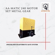 AUTOGATE :: AA-MATIC 240 MOTOR SET METAL GEAR MOTOR ONLY