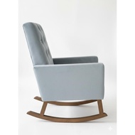 Sofa Goyang 1 Seater Kaki Kayu Sofa Baldu