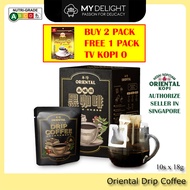 Oriental Kopi Premium Drip Bag Coffee 华阳品味级黑咖啡 10x18g Malaysia SG Ready Stock MyDelight UCC Craftsman's Tasogare Coffee