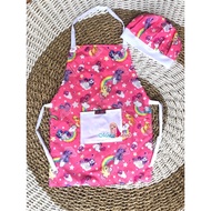 Kids Apron and Chef Hat SET| Cooking Apron| Children's apron kids apron plus hat
