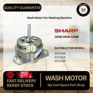 EST1416 EST1216 EST1016 SHARP Semi Auto Washing MachineWash Motor Kering Mesin Basuh 150W-180W 12MM