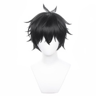 ZGNGLIZ Anime Cosplay Wig for Game Honkai Star Rail Dan Heng Cosplay Wig Black Short Hair Wigs for B