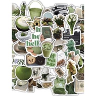 369A green-toned Korean sticker ins Fresh and stylish cartoon cute planner decoration waterproof sti