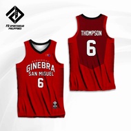 BRGY. GINEBRA RED THOMPSON TENORIO PRINGLE AGUILAR CAGUIOA HELTERBRAND PBA Full Sublimation Summer B