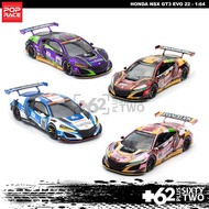 Xcartoys Pop Race Honda NSX GT3 series 1:64 evangelion mini scale diecast mobil miniatur