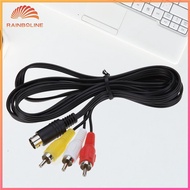 (rain)  Audio Video AV Wire Cable 3RCA Cord AV Cable RCA Connection Cord AV Connection Adapter Wire 