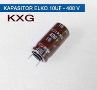 KAPASITOR ELKO 10UF - 400 V ELCO 10 UF 400V KXG