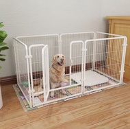 白色 大狗狗圍欄 Dog fence 狗籠  兔籠 貓籠 dag cage 狗圍欄狗狗圍欄狗欄 家用室 內中型犬狗欄寵物栅欄 自由組合隔離欄 Dog Cage