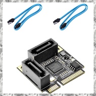 [I O J E] 2 Ports Mini PCI-E PCI Express to  3.0 Converter Hard Drive Extension Card with  Cable for