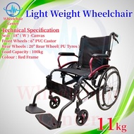 Mobilis Light Weight Wheelchair / Kerusi Roda Ringan ( 20" Wheel )