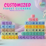 [CUSTOM] Personalized Pastel Fidget Keycap Keychain | Clicky Mechanical Keyboard Switch Toy
