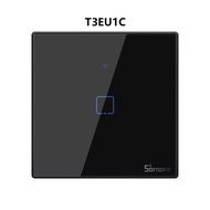 SONOFF TX EU WiFi สวิตช์สัมผัส 433MHz RF สวิตช์ผนัง 1/2/3 GANG สวิตช์ไฟด้วย Neutral Wire eWeLink APP