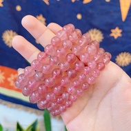 Strawberry Quartz Natural Stone Bracelet, Strawberry Quartz Healing Chakra Energy Stone Bracelet 4