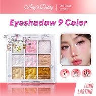 Amy's Diary 9 Color Super Pigmented Eyeshadow Palette Korean Look