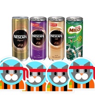 Nescafe Can 240ml Original Latte Mocha Milo Drink Can Minuman Tin - per can