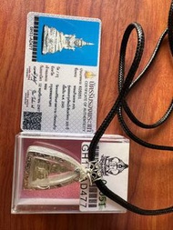 泰國佛牌 2545年，純銀立尊的玉佛寺出的玉佛  薩瑪空卡 純銀外殼