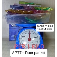 777-Transparent SURE CUT kids Scissors (per kilo,12's) 13.5cm