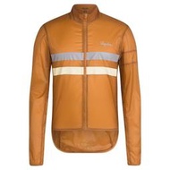 Rapha Men's Brevet Flyweight Wind Jacket 方便收折的輕盈防風單車夾克 棕黃色S號