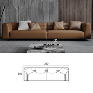 BUNISE CASA Italian Roger Genuine Leather Sofa BU0977