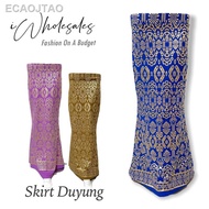 【NEW stock】♞⚡️Hot Sale⚡️Glitter Printed Skirt Duyung / Free Size Muslimah Skirt Kain Songket [Ready Stock]