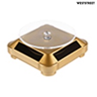 Weststreet Auto Rotating Turntable Stand Necklace Bracelet Watch Display Solar Showcase