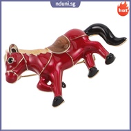 Foal Brooch Outfit Accessories Cartoon Animal Birthday Pin for Women Cowgirl Pins  nduni