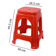 Stool Plastic Thickened Adult Chair Red Stall High Stool Stackable Board Stool Square Stool Rubber S