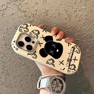 Prominent Black Violent Bear Phone Case Suitable for IPhone 15, 14, 12, 13, 11 Pro Max X XS XR XsMax Silicone Soft Case Shockproof Metal Large Hole Frame