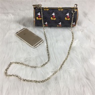 Guess Guess Womens Bag Mickey Mouse Bag Round Pen Holder Bag Metal Chain Shoulder Crossbody Pillow B