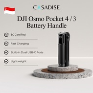 (SG) CASADISE 9000mAh Powerbank for DJI Osmo Pocket 4 / 3, Battery Handle Power Bank 22.5W 201g