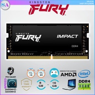 KINGSTON FURY IMPACT 4GB / 8GB / 16GB DDR4 SODIMM LAPTOP RAM