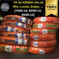 KENDA Tubeless Tires for Mio, Luvias, ênjoy,... [70/90-14; 80/90-14; 90/90-14;100/90-14]