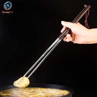 [gwaunyr] 1 Pair of Chopsticks for Cooking, Non-slip, with Wooden Handle, Stainless Steel, for Fryin