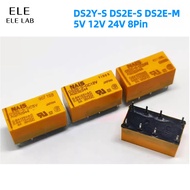 Original DS2Y DS2E Relay 8Pin 5V 12V 24V DS2Y-S DS2E-S DS2E-M