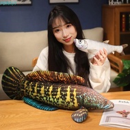 PERRY1 Simulation Fish Plush Pillow, Perch Grouper Cartoon Fish Plush Toy, Creative Stuffed PP Cotto