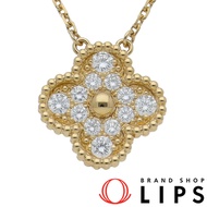Van Cleef & Arpels Vintage Alhambra Diamond Necklace VCARA45300 / D: 0.48ct (Head (approx. cm): 1.5 